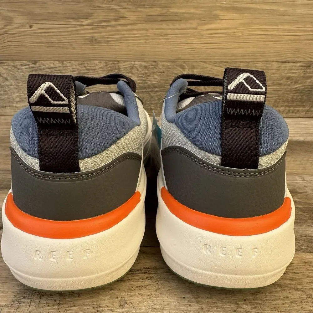 Reef Men’s Size 10 Fanning  Gray/Blue/Orange Comfort Shoes - Bottle Opener